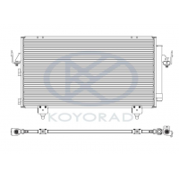 Радиатор кондиционера TOYOTA RAV4 2 00-05 Koyorad 