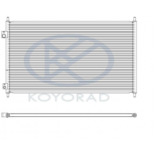 Радиатор кондиционера Koyorad Honda Civic хечбек 00-05