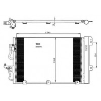 Радиатор кондиционера OPEL ASTRA, ZAFIRA - 152015N (AKS DASIS)