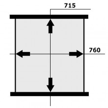Сердцевина SCANIA T82-T92 715x760x58/2,2