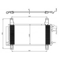Радиатор кондиционера MAZDA 6 -07 - 112015N (AKS DASIS)