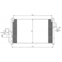 Радиатор кондиционера DAEWOO NUBIRA - 512020N (AKS DASIS)