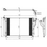 Радиатор кондиционера HYUNDAI ACCENT - POLCAR