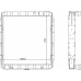 радиатор охлаждения камаз 54115 медный размеры 672Х650
