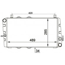 Радиатор охлаждения SKODA FAVORIT, FELICIA - POLCAR